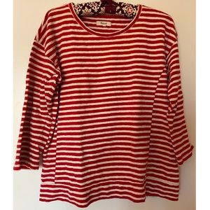 3/$30 | Madewell Red & White Stripped shirt